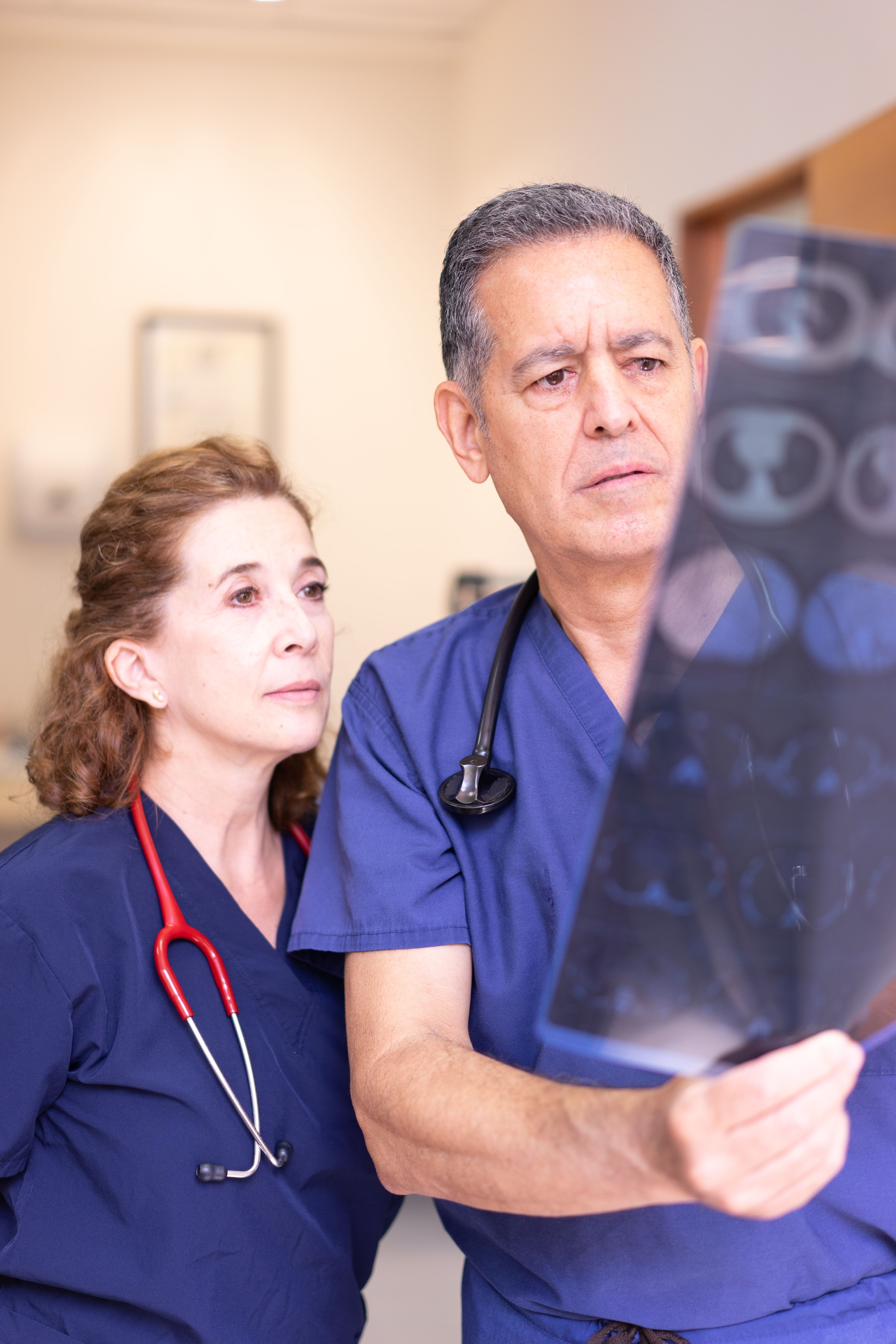 Doctor consulting with a patient about neurological care