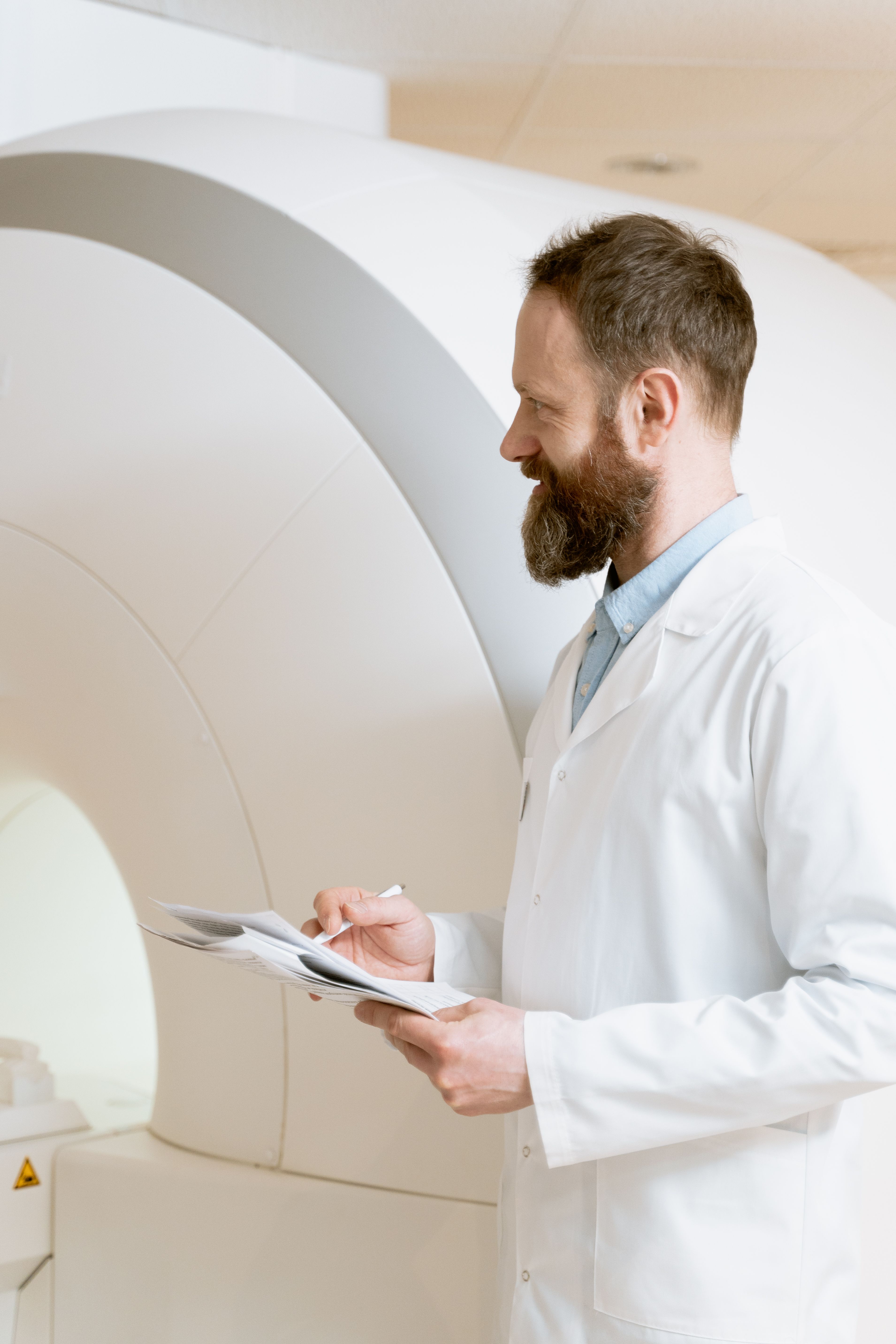 Doctor performing neurological examination